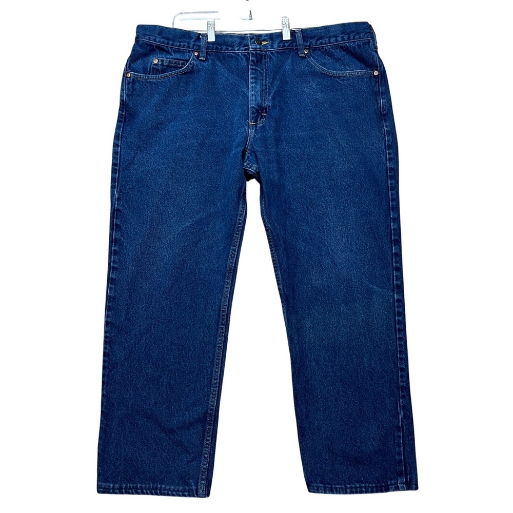 Lee Regular Fit Jeans Mens 42x32 Medium Wash Straight‎ Leg 5-Pocket Denim Twill